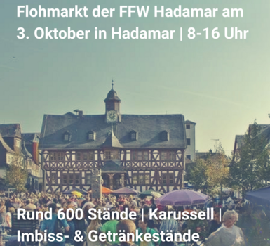 Flohmarkt in Hadamar am 3. Oktober